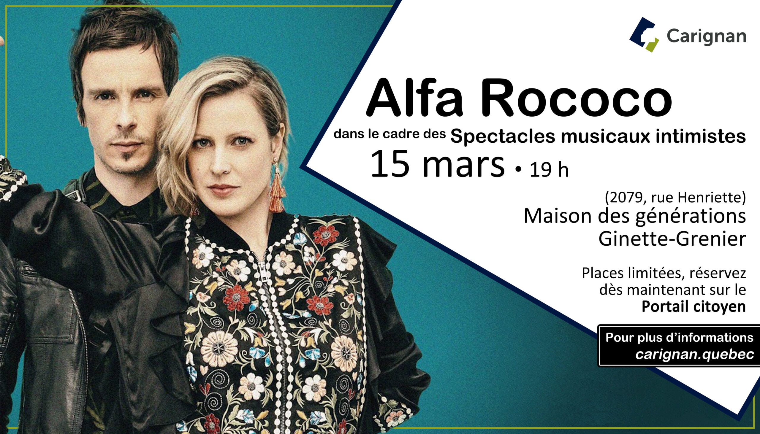 *Rappel : spectacle intimiste avec Alfa Rococo le 15 mars – Ville de ...