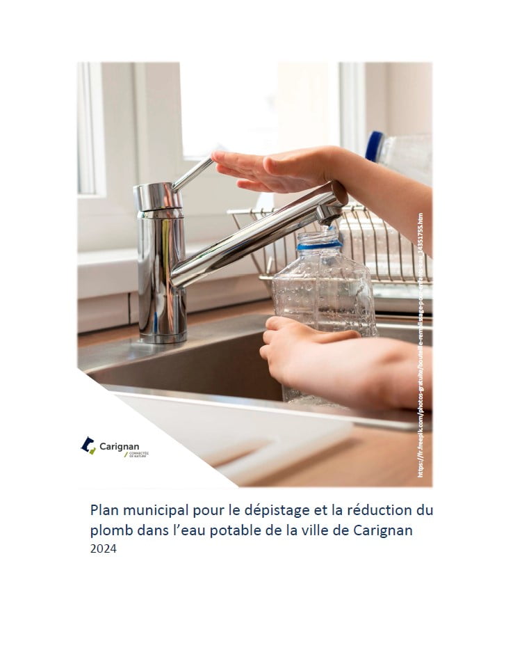 Plan municipal pour le dépistage et la réduction du plomb dans l'eau potable de la Ville de Carignan 2024